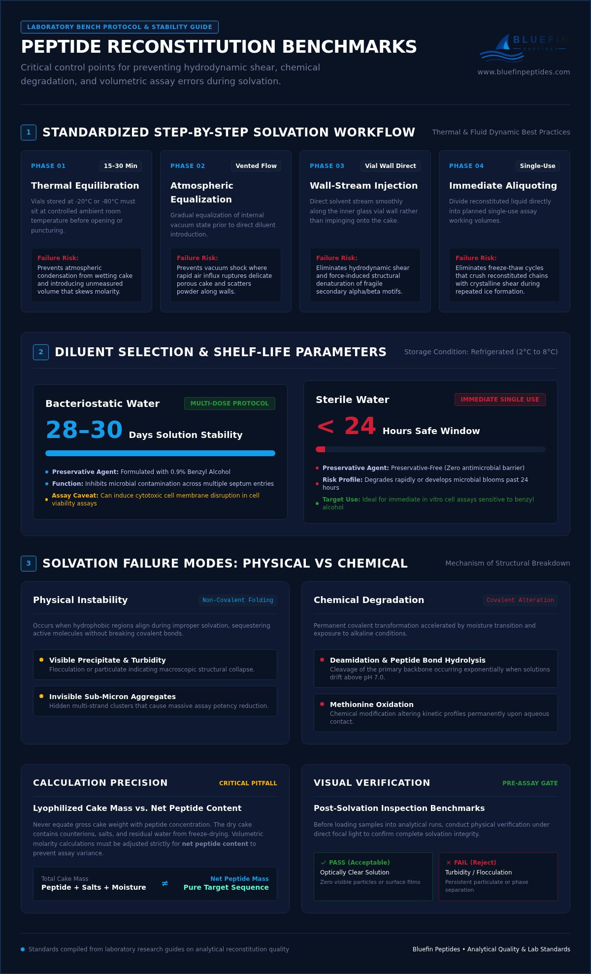 Common Mistakes in Peptide Reconstitution: A Laboratory Prevention Guide infographic